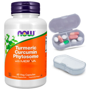 Curcumina Fitossomo 500mg Now Foods 60cáps + Porta Cápsulas