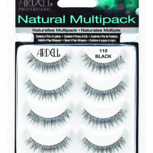 Cílios Postiços Ardell Natural Multipack 110 Black X4