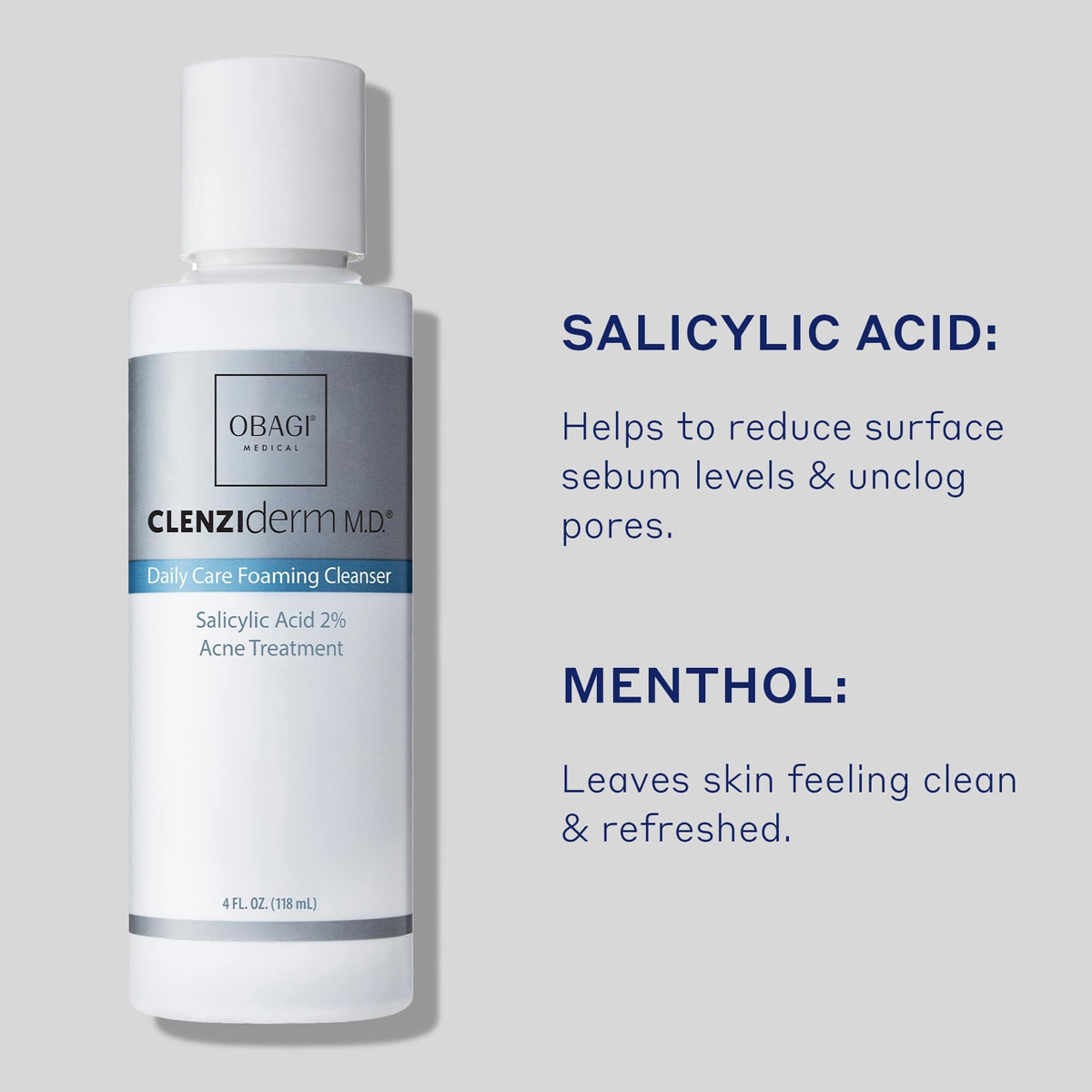 Limpador Espumante Para Acne Obagi Clenziderm M.d. Daily Car - Imagem 4