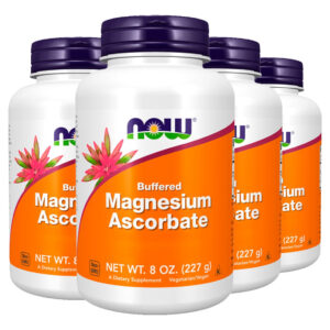 Ascorbato Magnésio Pó + Vit C 227g Importado 4un Now Foods