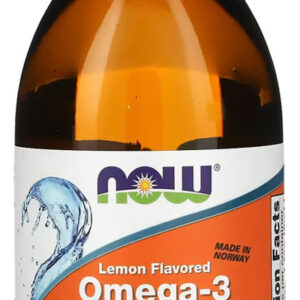 Ômega-3 Fish Oil Now Foods 200ml Sabor Limão Importado