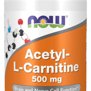 Acetil L-carnitina 500mg Now Foods 50veg Caps Importado