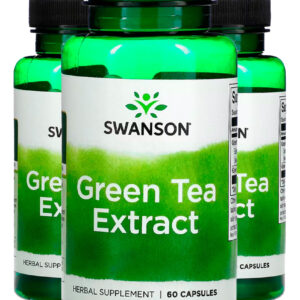 Extrato De Chá Verde 500mg Swanson 60 Caps 3un Sabor N/a