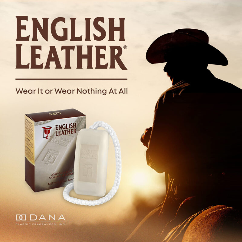 Sabonete Dana English Leather Soap On A Rope Para Homens 170 - Image 2