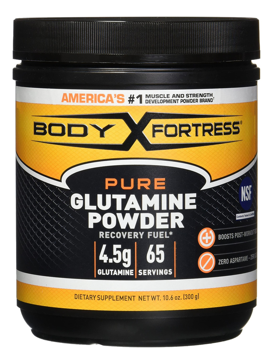 Glutamina Em Pó Body Fortress Pure 300ml