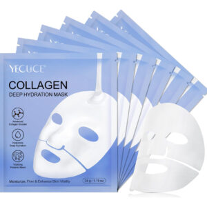 Máscara Facial De Colágeno, Hidratação Profunda, Anti-rugas,