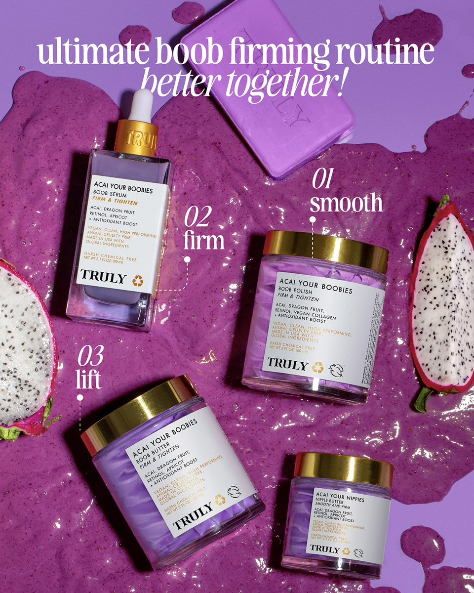 Esfoliante Corporal Truly Beauty Acai Your Boobies Polish 60 - Imagem 6