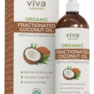 Óleo De Coco Orgânico Fracionado Viva Naturals Para Cabelo