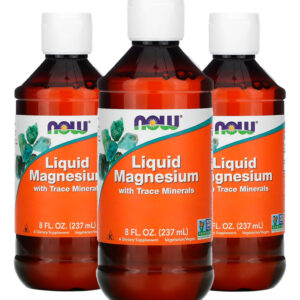 Magnésio Líquido Traço Mineral 237ml Importado 3un Now Foods