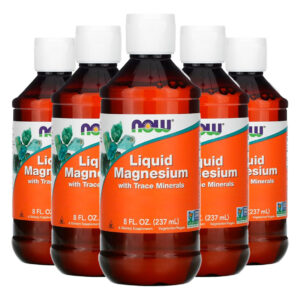 Magnésio Líquido Traço Mineral 237ml Importado 5un Now Foods