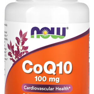 Now Foods Coenzima Coq10 100mg 50 Softgels / No Brasil