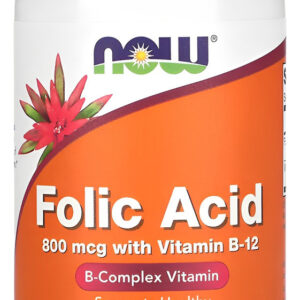 Ácido Fólico E Vitamina B12 800mcg 250tabs Now Foods