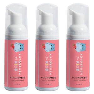 Pasta De Dentes Autobrush Kids, Sem Flúor, Morango, 50 Ml (3