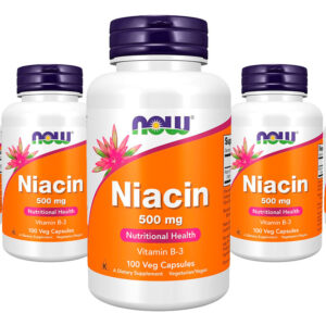 Niacina Vitamina B-3 500mg Now Foods Niacin 100 Veg Caps 5un