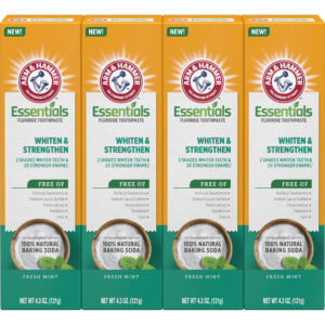 Pasta De Dentes Arm & Hammer Essentials Whiten & Strength 4x
