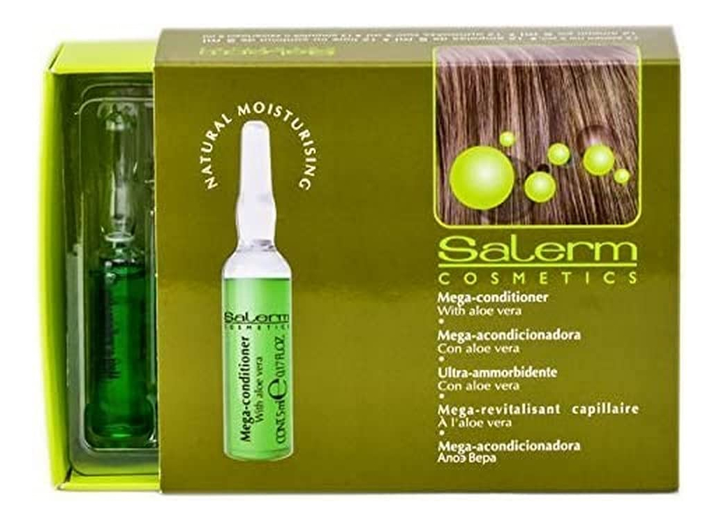 Condicionador Salerm Cosmetics Mega For Nature 12 Frascos X
