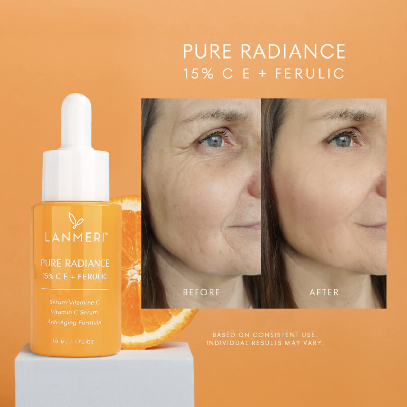 Sérum Facial Lanmeri Pure Radiance Vitamin C 30ml Com Feruli - Image 2