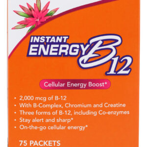 Energia Instantânea B-12 (2.000 Mcg De B-12/pacote), 75 Paco