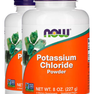 Cloreto Potássio Pó 227g Sem Sódio Importado 2un Now Foods