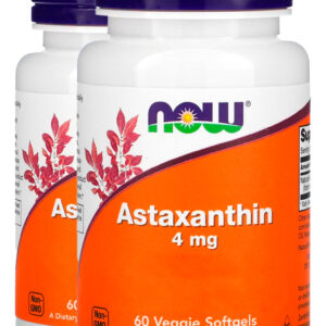 Now Foods Astaxantina Extrato 4mg 60 Vegs Soft Importado 2un