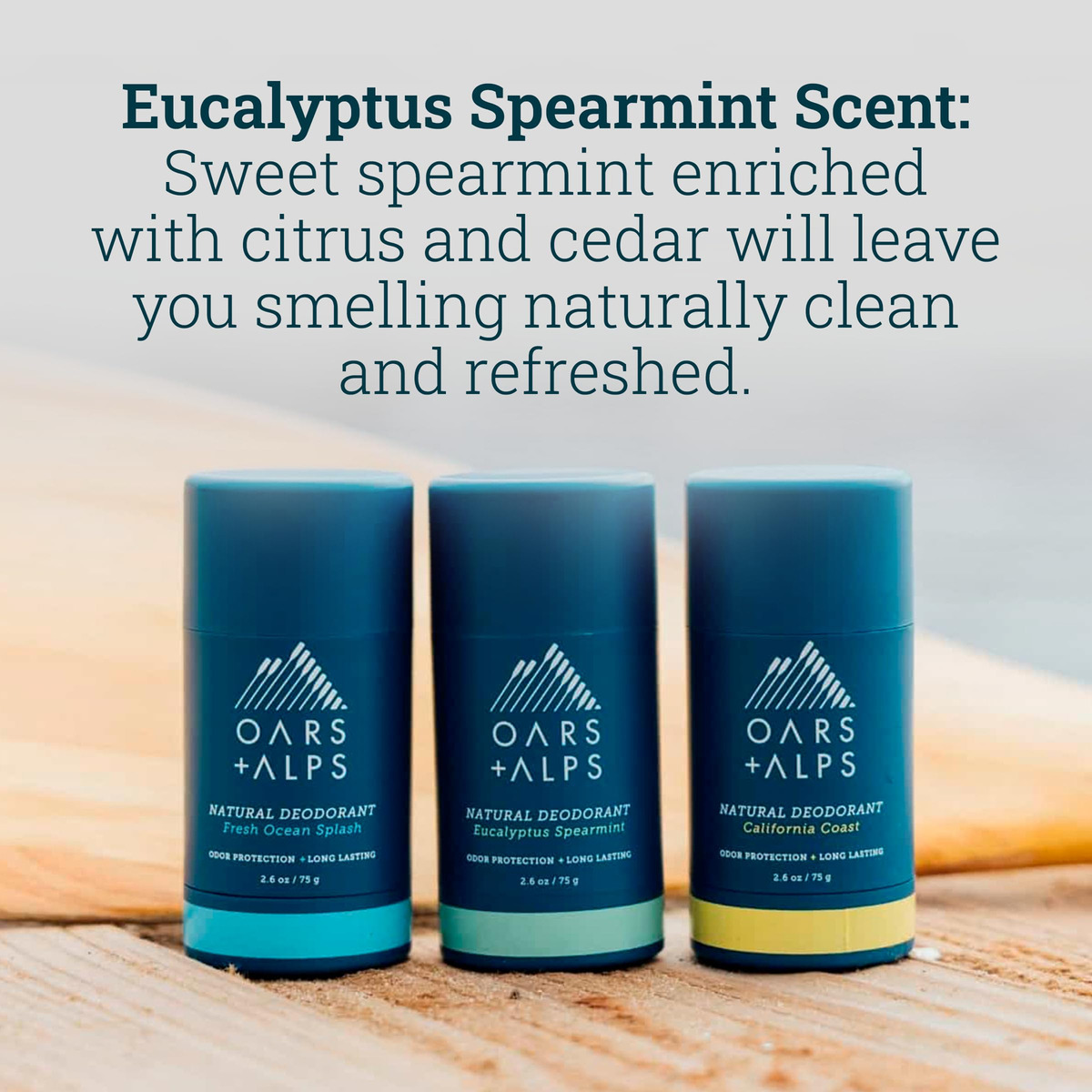 Desodorante Oars + Alps, Sem Alumínio, 75 Ml Para Homens E M - Imagem 4