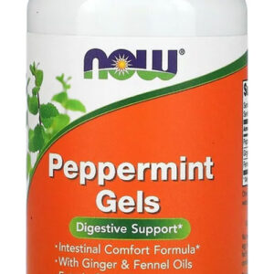 Géis De Hortelã Pimenta Now Foods Peppermint Gels 90softgels