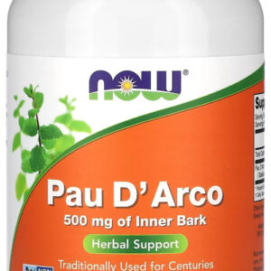 Pau Darco 500mg 250veg Caps Nowfoods Importado