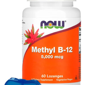 Metil B-12 5.000mcg Now Foods Methyl 60 Pastilhas