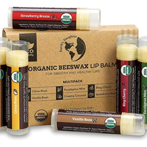 Bálsamo Labial Earth's Daughter Usda Organic, Pacote Com 6 S