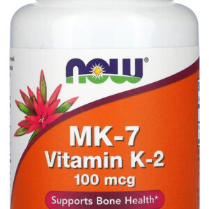 Now Foods Mk-7 Vitamina K-2 100mcg 60caps Veg No Brasil Sabor Sem Sabor