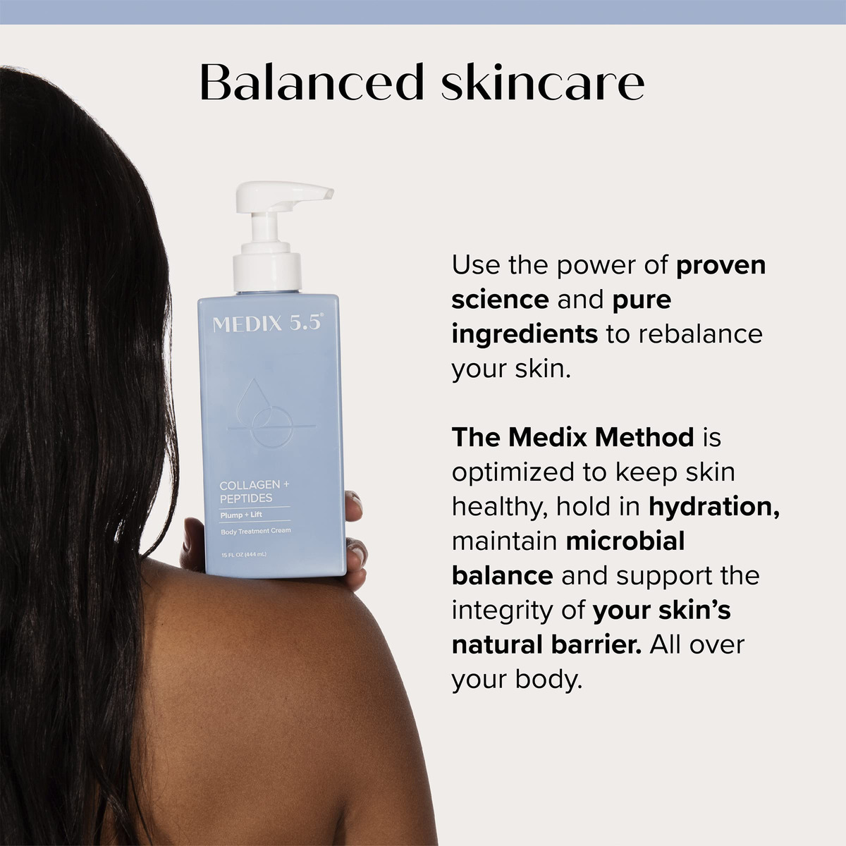 Creme Hidratante Medix 5.5 Colágeno Para Rosto E Corpo 450ml - Imagem 5