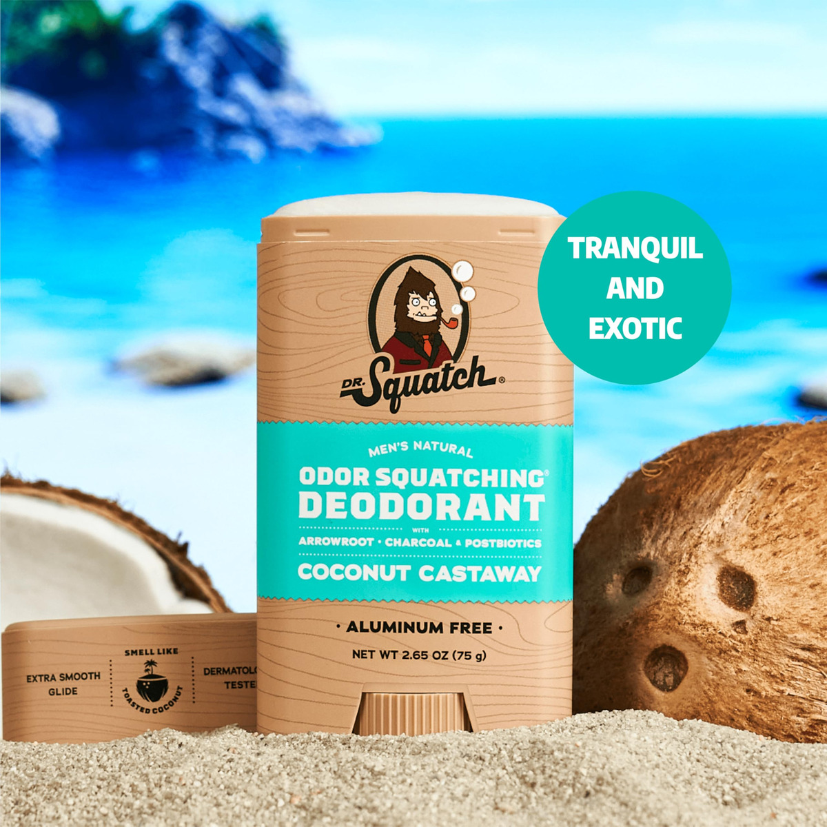 Desodorante Dr. Squatch Natural Coconut Castaway Men 80ml 3- - Imagem 3