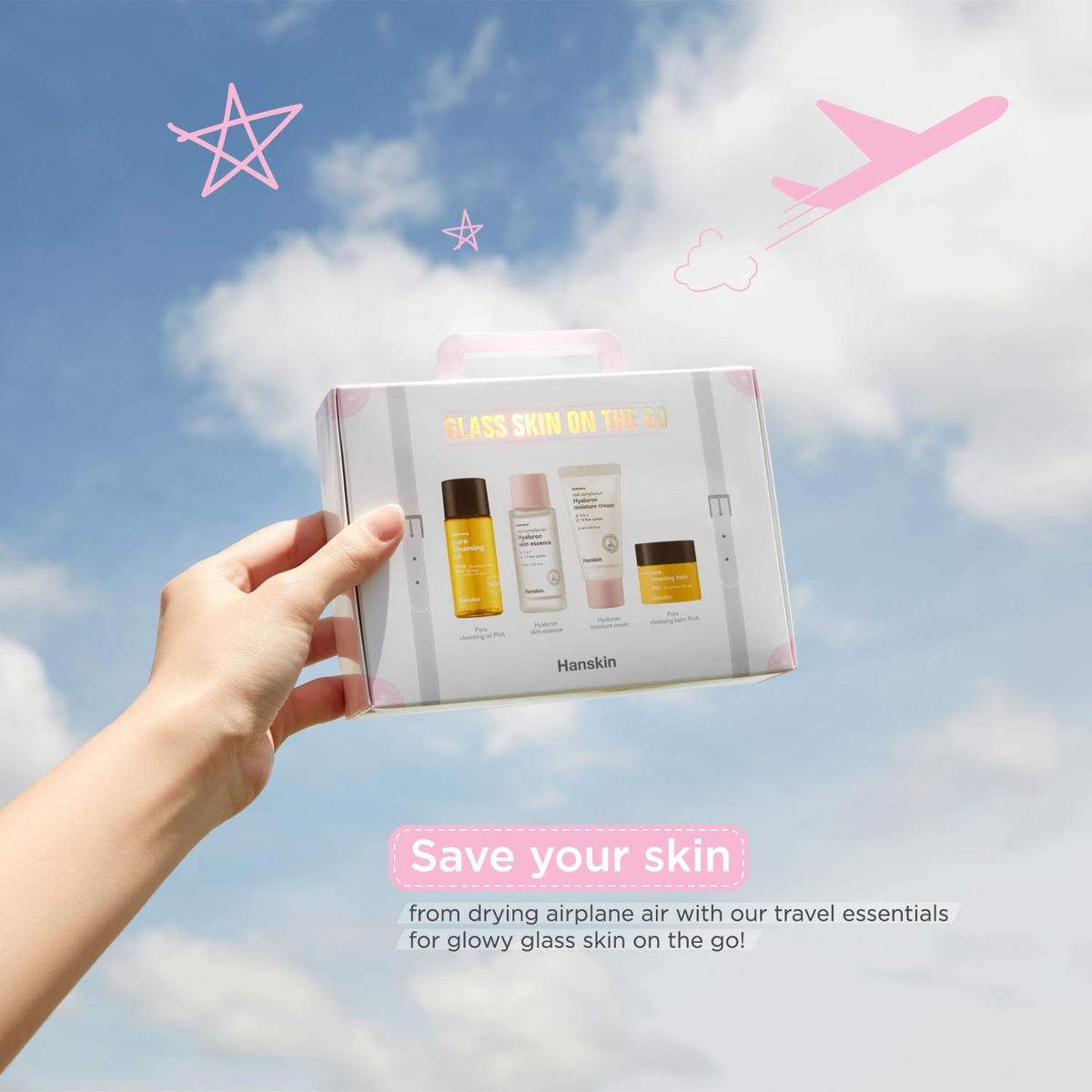 Conjunto De Cuidados Com A Pele Hanskin Glass Skin On The Go - Imagem 3