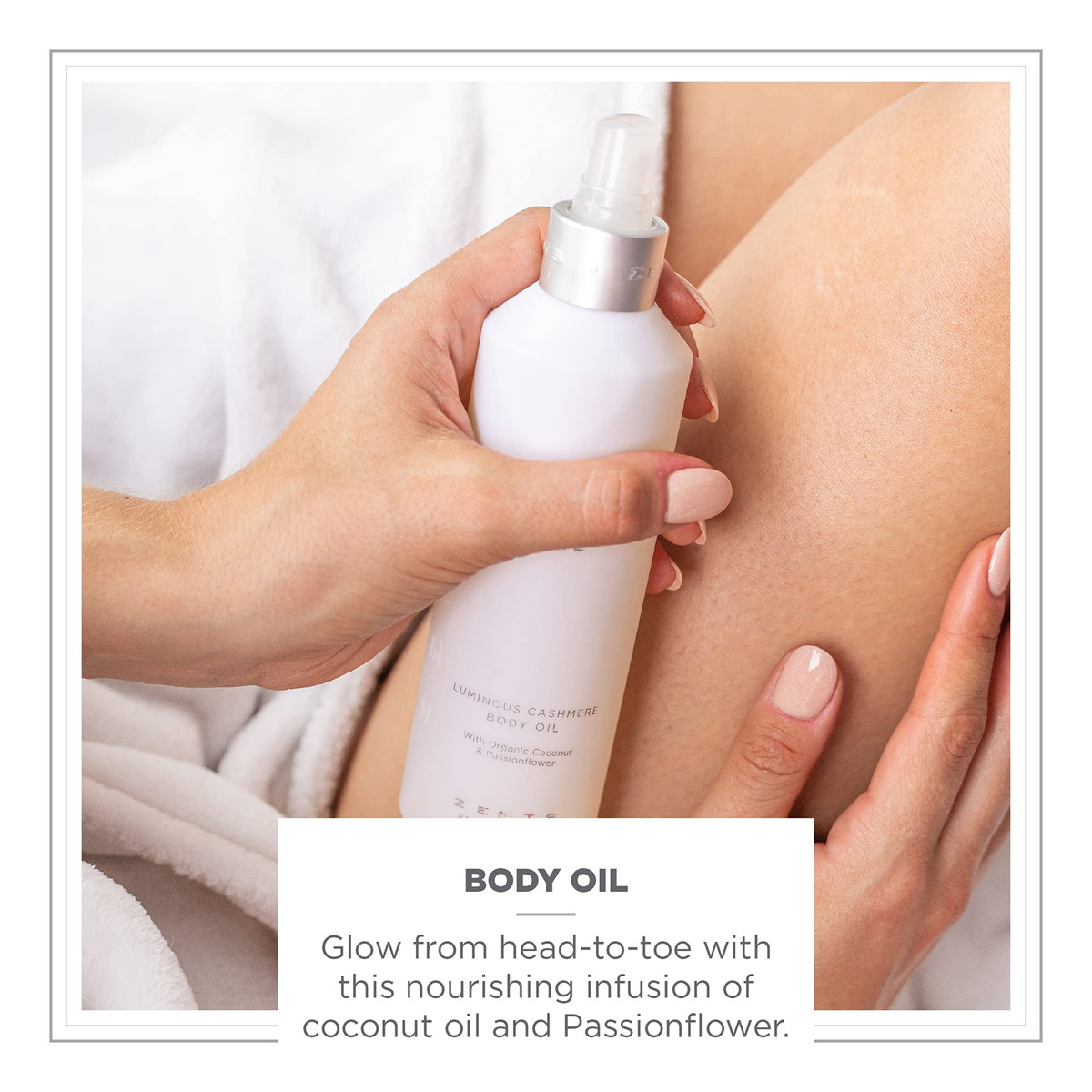 Óleo Corporal Zents Luminous Cashmere Suaviza E Hidrata 240 - Imagem 2