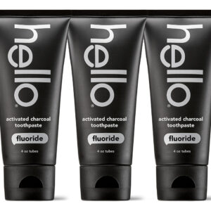 Pasta De Dente Hello Activated Charcoal Com Flúor 120ml, Pac