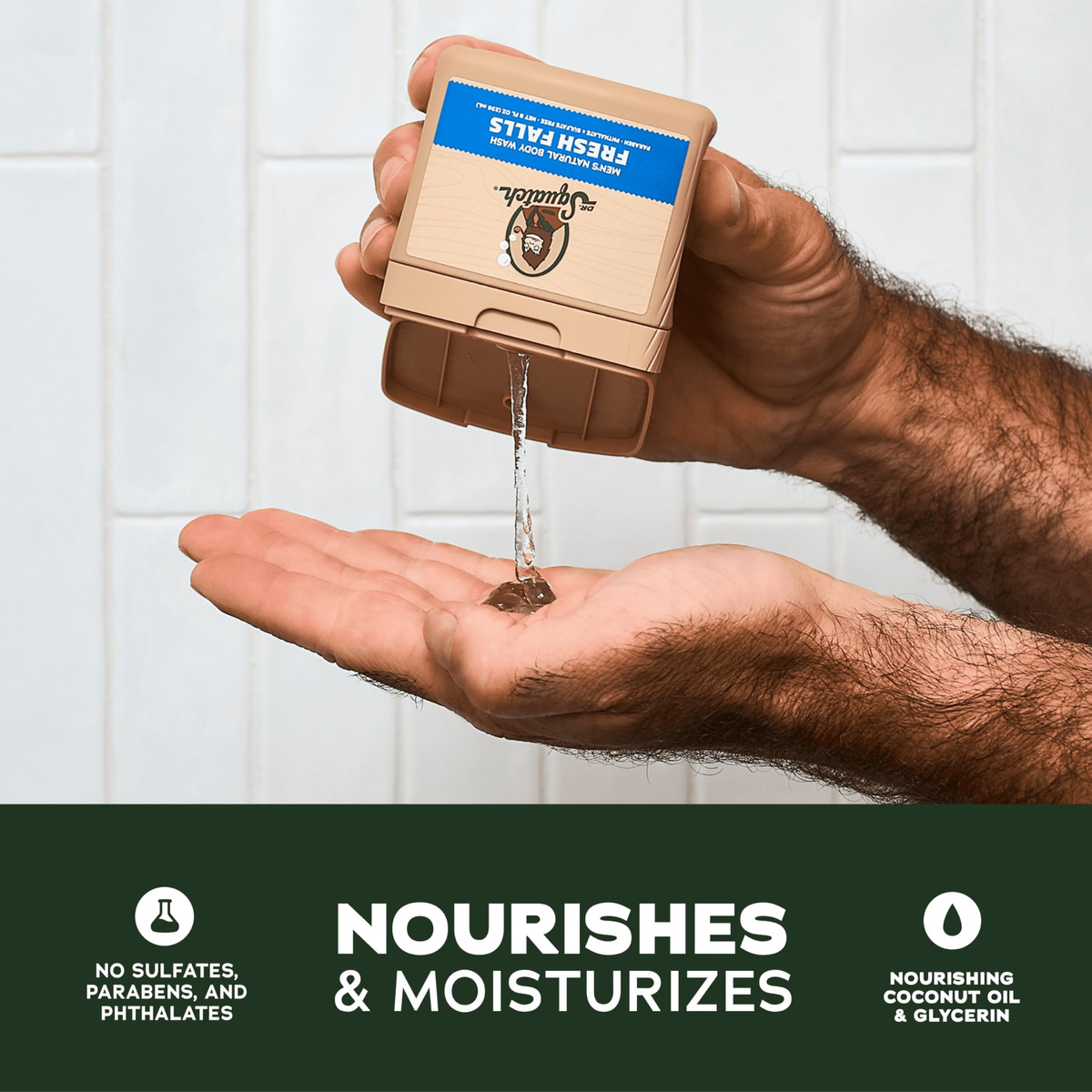 Sabonete Líquido Natural Dr. Squatch, Não Esfoliante, 240 Ml - Imagem 4