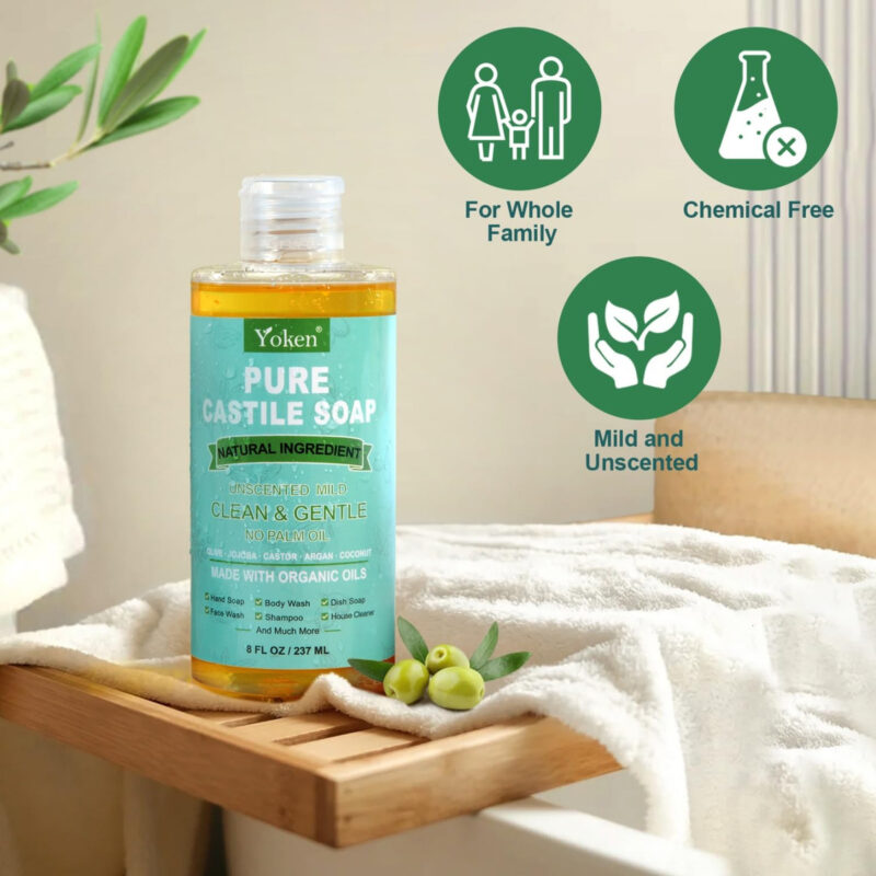 Sabonete Líquido Yoken Pure Castile 240ml Orgânico Sem Perfu - Image 2