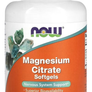 Magnésio Citrato Glicinato E Malato 400mg 90 Softs Now Foods Sabor Sem Sabor