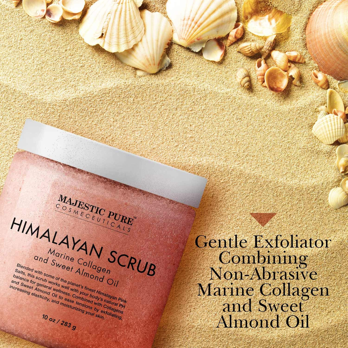 Esfoliante Corporal Majestic Pure Himalayan Pure Pure Com Co - Imagem 4