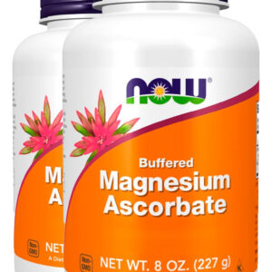 Ascorbato Magnésio Pó + Vit C 227g Importado 2un Now Foods