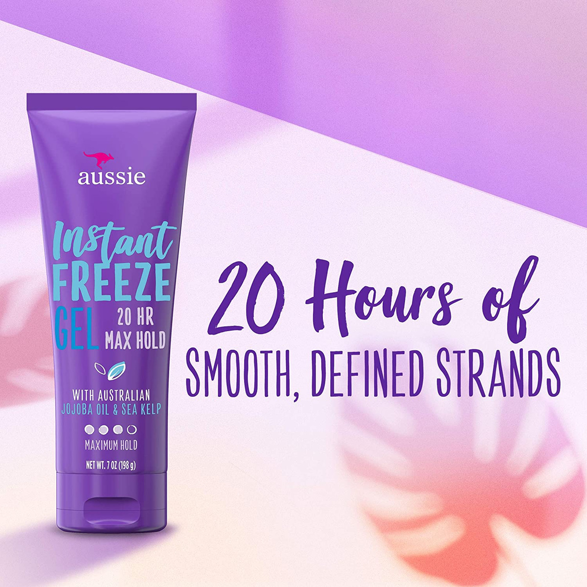 Gel De Cabelo Aussie Instant Freeze Maximum Hold Com Óleo De - Imagem 2