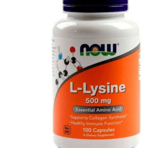 Lisina L-lysine 500 Mg Veg Capsulas Now Foods