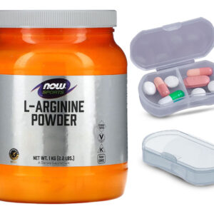 L-arginina Em Pó Now Foods Sports 1kg + Porta Cápsulas