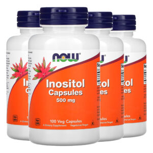 Inositol 500mg Now Foods 100 Veg Cápsulas Importado 4un