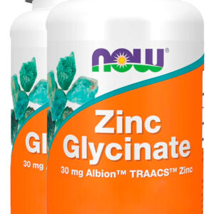 Now Foods Glicinato De Zinco 30mg 120 Softgels Importado 2un