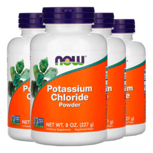Cloreto Potássio Pó Now Foods 227g Sem Sódio Importado 4un