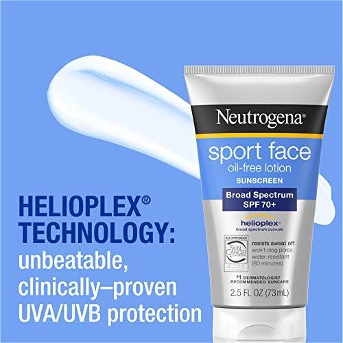Neutrogena Protetor Solar Esportivo Facial 70 Spf Sem Óleo - Imagem 4