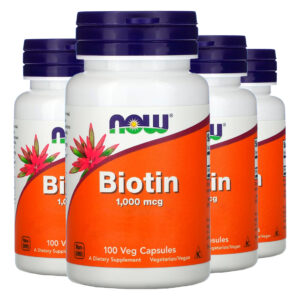 Biotina 1000mcg 100 Veg Cáps Importado 4un Now Foods