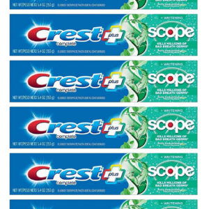 Pasta De Dentes Crest Complete Whitening W/ Scope 160ml X6