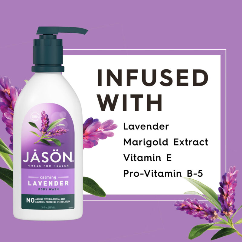 Sabonete Líquido Jason Lavender Calming 900 Ml Com Vitamina - Image 4